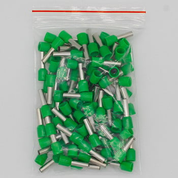 E6012 Θερμομονωτικοί ακροδέκτες σωλήνων 6MM2 100PCS/Pack Σύνδεσμος καλωδίου μονωτικός ακροδέκτης πτύχωσης μονωμένος ακροδέκτης E-