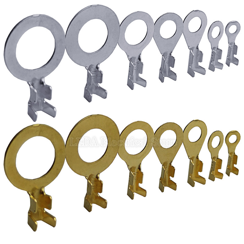 100kom DJ431-6B/3.2A/4.2A/5B/8B/10B/12C Okrugli terminalni blok O-tip ušica Terminali Hladno prešani konektor Bakreni jezičak Nos ožičenja