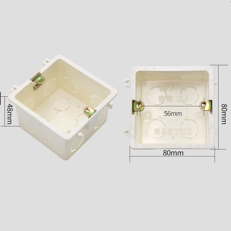 4gab LIVOLO ārējā stiprinājuma tumšās kastes sienas slēdža kasete 86 mm montāžas slēdža kārba, kasete elektriskajiem piederumiem