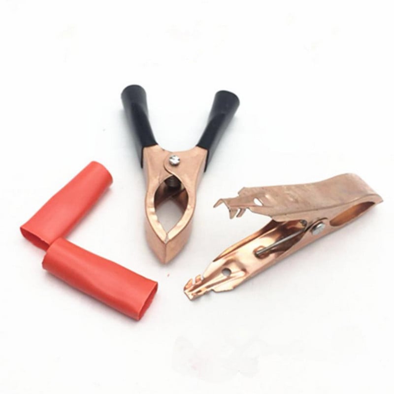 2/10kom 50A Crvena + crna 80 mm Crocodile Auto Karavan Van Battery Test Lead Steps Najbolja promocija Aligator kopče Inverter kopča Novo