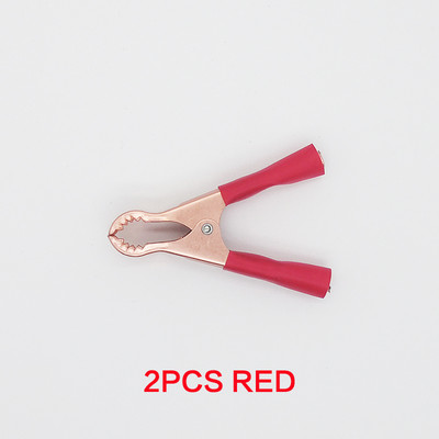 2Pcs 50A 80mm Metalna elektronička aligatorova kandža Stezaljke za automobilske akumulatore Krokodilske hvataljke Konektori za električne žice Test krokodilske kopče