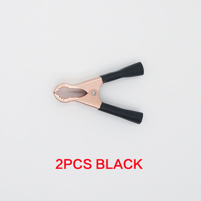 2Pcs 50A 80mm Metalna elektronička aligatorova kandža Stezaljke za automobilske akumulatore Krokodilske hvataljke Konektori za električne žice Test krokodilske kopče