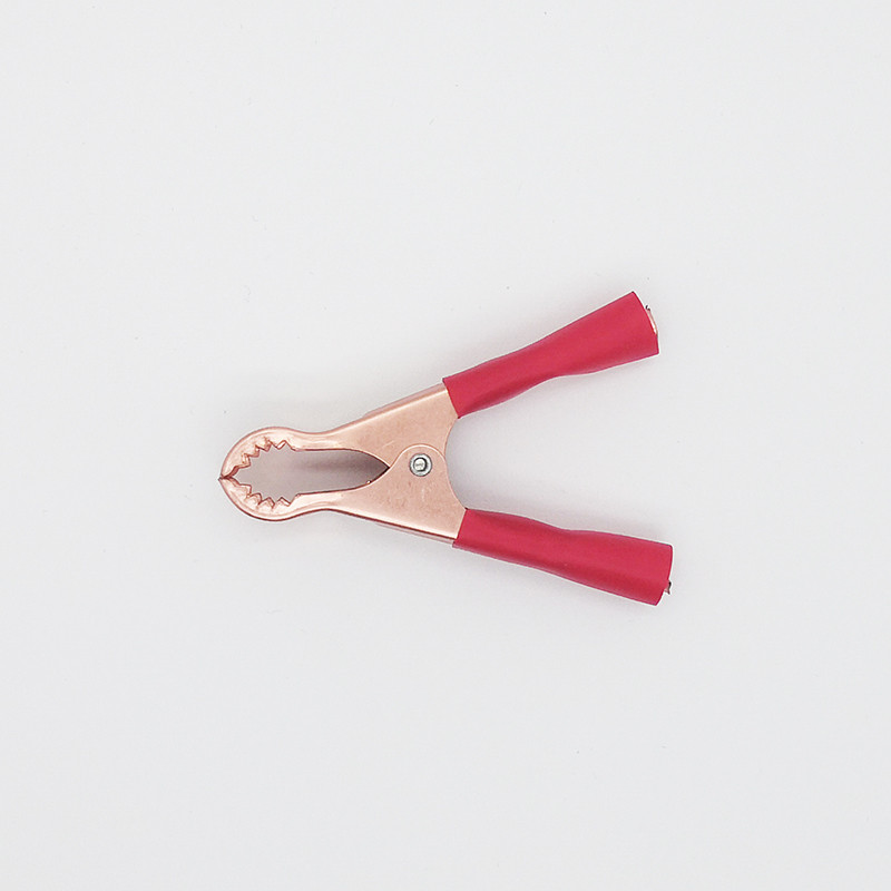 2Pcs 50A 80mm Metalna elektronička aligatorova kandža Stezaljke za automobilske akumulatore Krokodilske hvataljke Konektori za električne žice Test krokodilske kopče