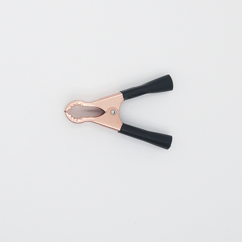 2Pcs 50A 80mm Metalna elektronička aligatorova kandža Stezaljke za automobilske akumulatore Krokodilske hvataljke Konektori za električne žice Test krokodilske kopče