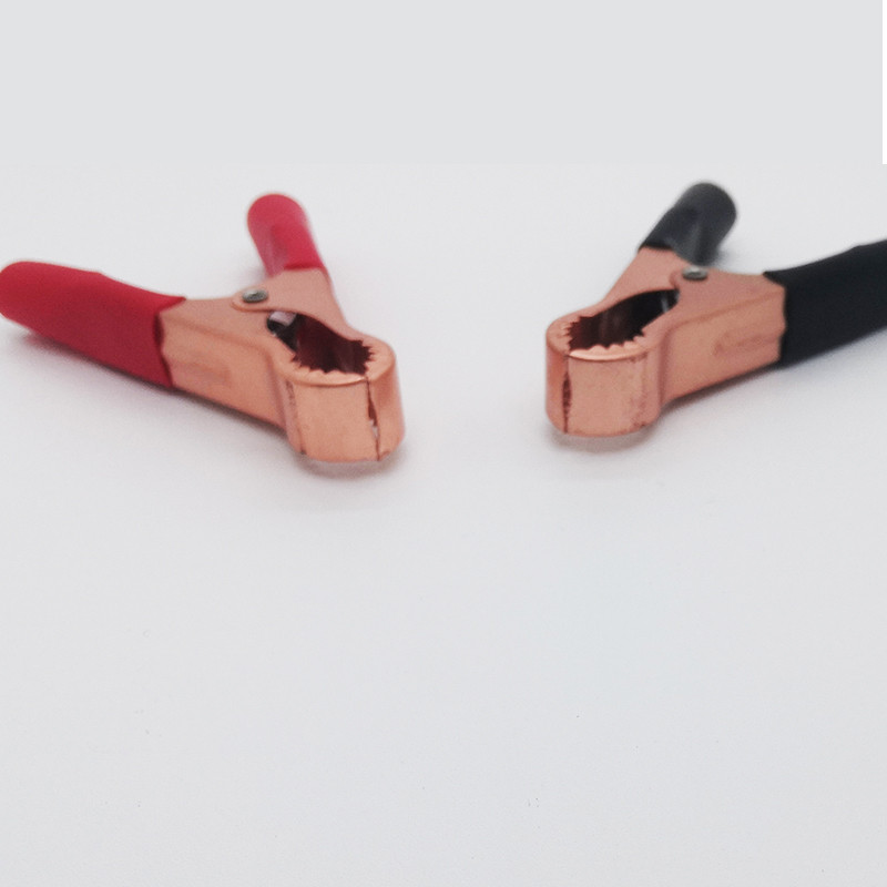 2Pcs 50A 80mm Metalna elektronička aligatorova kandža Stezaljke za automobilske akumulatore Krokodilske hvataljke Konektori za električne žice Test krokodilske kopče