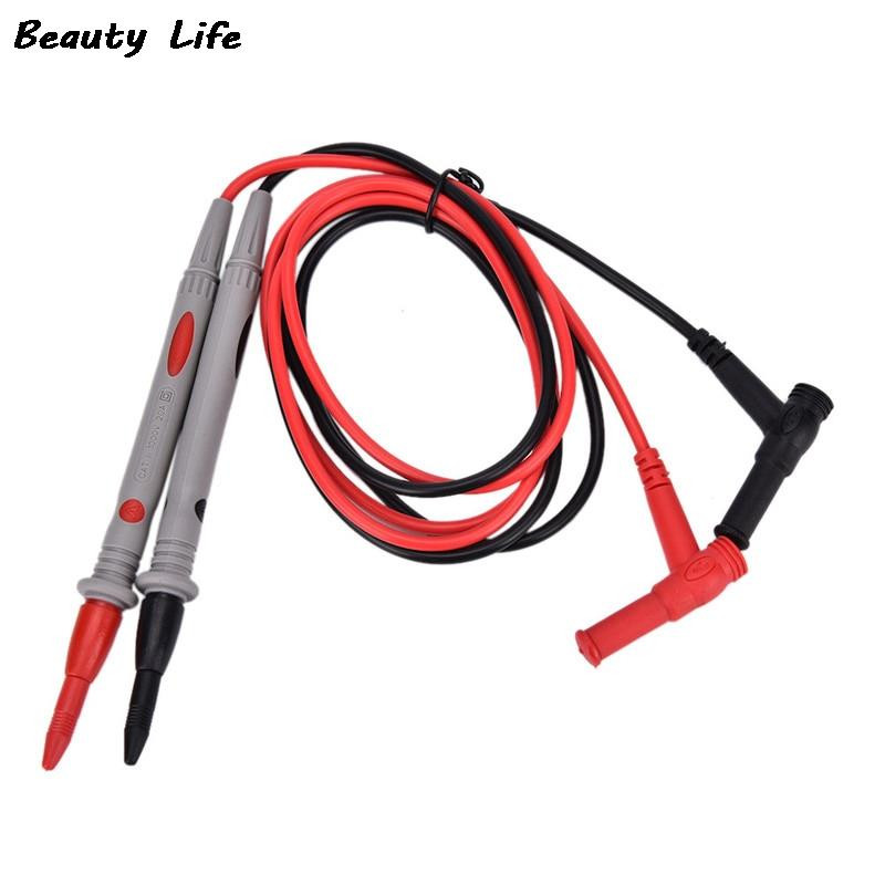 2Pcs/Set Igla Silikonska žica Zlatna ploča Vrh Sonda Testni vodovi Pin Univerzalni digitalni multimetar Tester Vodička sonda Žica Pen Kabel