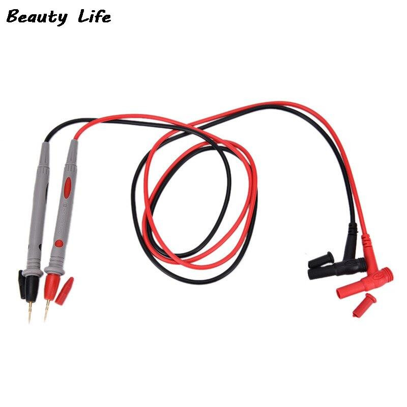 2Pcs/Set Igla Silikonska žica Zlatna ploča Vrh Sonda Testni vodovi Pin Univerzalni digitalni multimetar Tester Vodička sonda Žica Pen Kabel