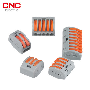 CNC 10 τμχ/Σετ Mini Conductor Terminal Block Threader Splitter Συνδέσεις καλωδίων γενικής χρήσης Fast PTC-212/213/214/215/218
