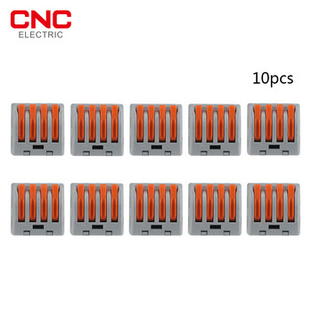 CNC 10 бр./компл. мини проводников клемен блок Threader Splitter Универсален кабелен конектор за кабели Fast PTC-212/213/214/215/218
