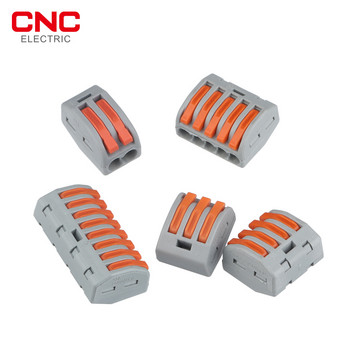 CNC 10 τμχ/Σετ Mini Conductor Terminal Block Threader Splitter Συνδέσεις καλωδίων γενικής χρήσης Fast PTC-212/213/214/215/218