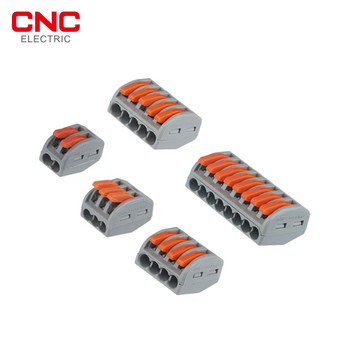 CNC 10 бр./компл. мини проводников клемен блок Threader Splitter Универсален кабелен конектор за кабели Fast PTC-212/213/214/215/218