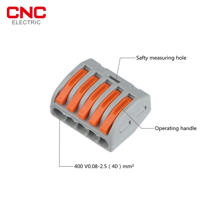CNC 10 kom./Set Mini provodnik Terminal Block Threader Splitter Univerzalni žičani kabelski konektori Brzi PTC-212/213/214/215/218