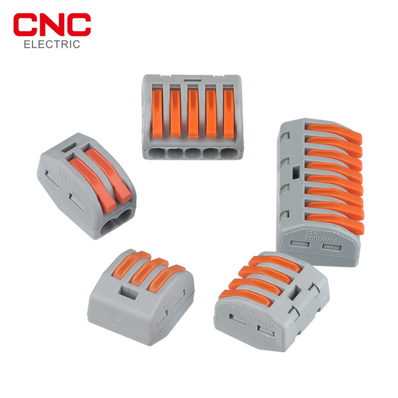 CNC 10 kom./Set Mini provodnik Terminal Block Threader Splitter Univerzalni žičani kabelski konektori Brzi PTC-212/213/214/215/218