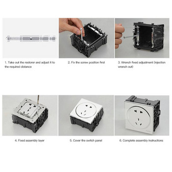 86/118 тип Dark Box Repair Pole Tool for Wall Mount Connection Box Tool Repair for Wall Plate Switch and Sock Insulated Lost