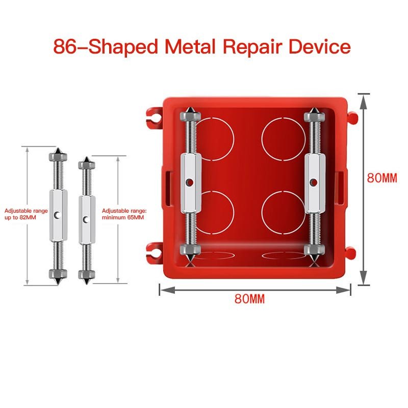 86/118 tipa tumšās kastes remonta staba rīks sienas montāžas sadales kārbas remonta rīks sienas plāksnes slēdzim un kontaktligzdas izolētai svirai