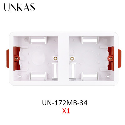 UNKAS Dry Lining Box For ģipškartona / Drywall / ģipškartona 34mm dziļuma sienas slēdža ligzda 86mm / 146mm / 172mm kasete