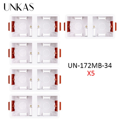 UNKAS Dry Lining Box For ģipškartona / Drywall / ģipškartona 34mm dziļuma sienas slēdža ligzda 86mm / 146mm / 172mm kasete