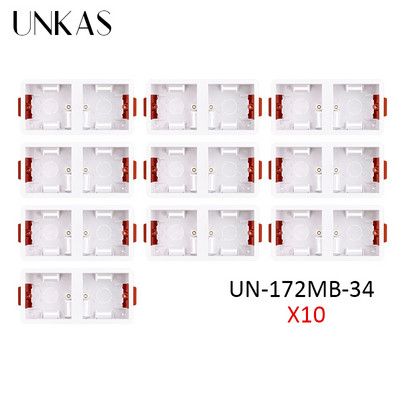UNKAS Dry Lining Box For ģipškartona / Drywall / ģipškartona 34mm dziļuma sienas slēdža ligzda 86mm / 146mm / 172mm kasete
