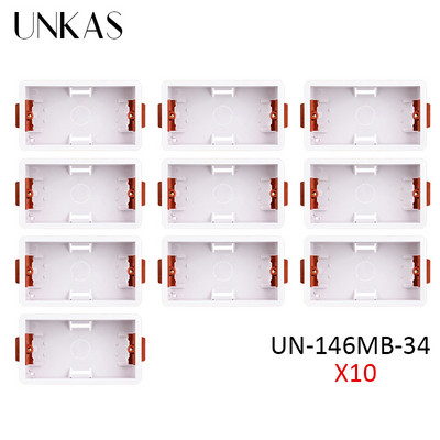 UNKAS Dry Lining Box For ģipškartona / Drywall / ģipškartona 34mm dziļuma sienas slēdža ligzda 86mm / 146mm / 172mm kasete