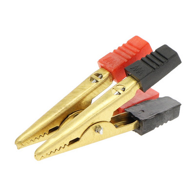 Visokokvalitetna zlatna izolirana kopča od krokodila Plastična ručka Kabel Testna stezaljka za punjenje Metalna krokodilska stezaljka Dužina 50 mm