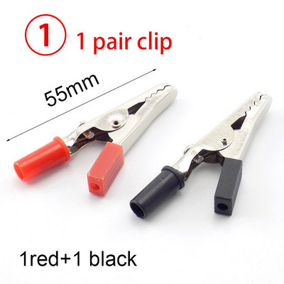 4 mm banner utikač i krokodilska stezaljka Sonda Aligatorska kopča električni diy ispitni vod Sonda Crna crvena utičnica Kabel Izolirane kopče