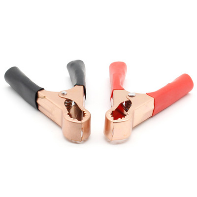 2 tk 50A punane + must 75/80 mm krokodilliga autohaagissuvila kaubiku aku testimisjuhtmete klambrid Parimad alligaatoriklambrid