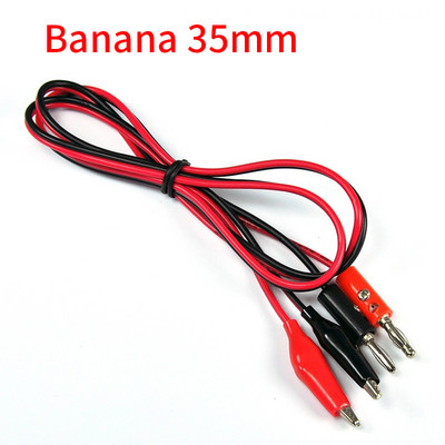 Aligator Cilps na USB utikač Ispitni kabel Premosna žica Baterija Dvostruka sonda 24 mm krokodilska kopča za multimetar Mjerni alat