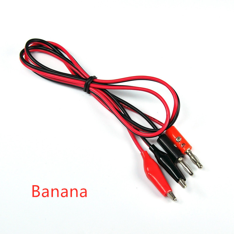 Aligator Cilps na USB utikač Ispitni kabel Premosna žica Baterija Dvostruka sonda 24 mm krokodilska kopča za multimetar Mjerni alat