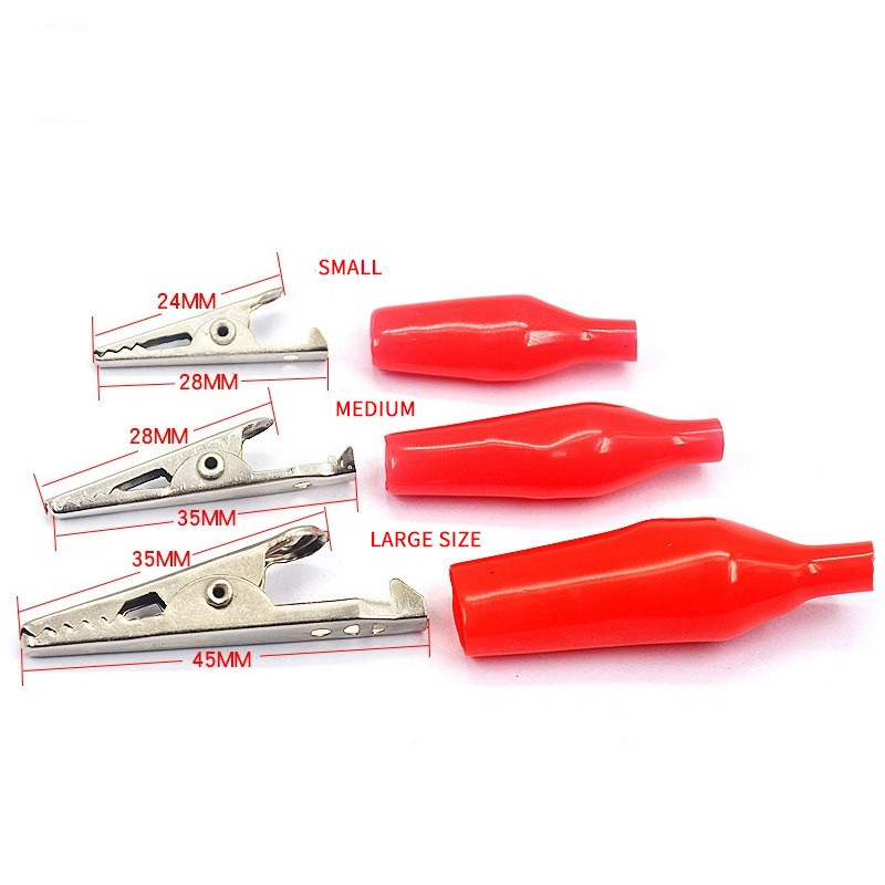 Aligator Cilps na USB utikač Ispitni kabel Premosna žica Baterija Dvostruka sonda 24 mm krokodilska kopča za multimetar Mjerni alat