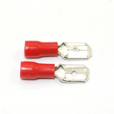 50PCS FDD MDD FDFD 6,3 mm 4,8 mm 2,8 mm terminal ženski muški izolirani električni spojni terminalni konektori ožičenje kabelski utikač