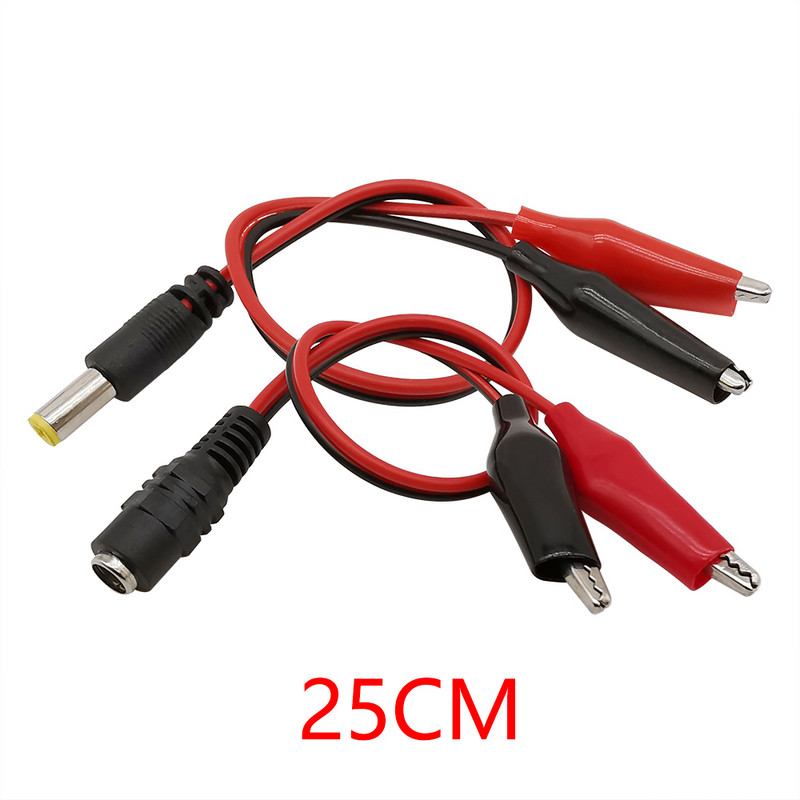 Aligatora skavas ar banānu spraudni/vīrišķo USB/līdzstrāvas barošanas spraudni krokodila klipa testa kabeļa vada zonde multimetra mērīšanas rīkiem