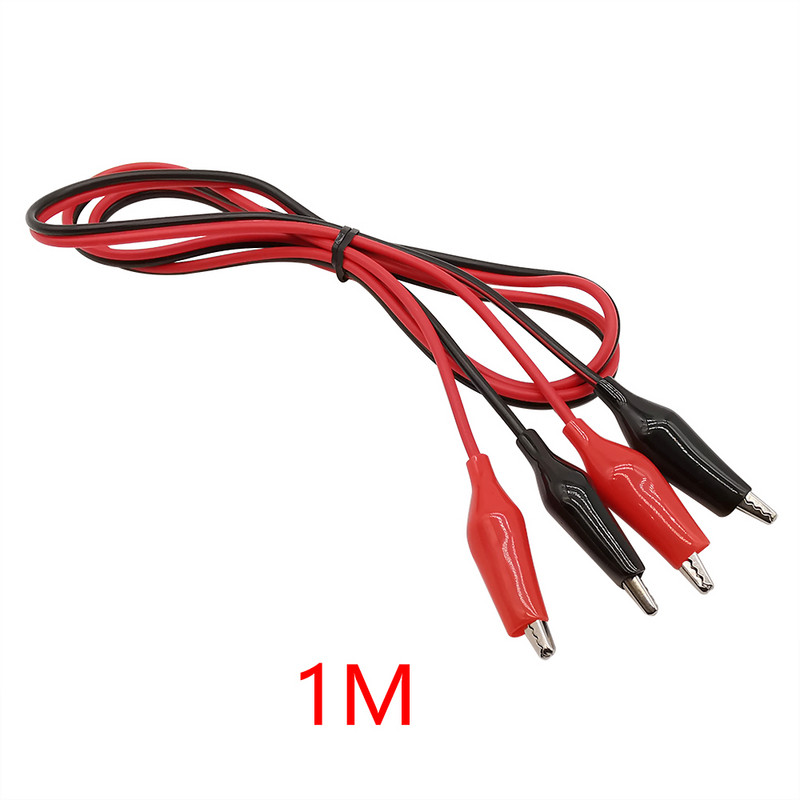 Aligatora skavas ar banānu spraudni/vīrišķo USB/līdzstrāvas barošanas spraudni krokodila klipa testa kabeļa vada zonde multimetra mērīšanas rīkiem