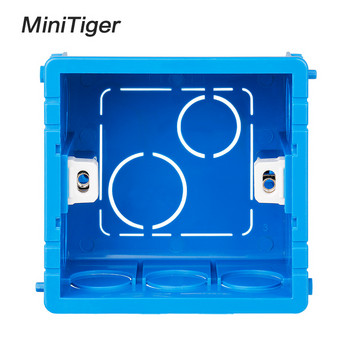 Minitiger Регулируема монтажна кутия Вътрешна касета 86 мм * 83 мм * 50 мм за 86 Тип превключвател и контакт Червен цвят Окабеляване Задна кутия