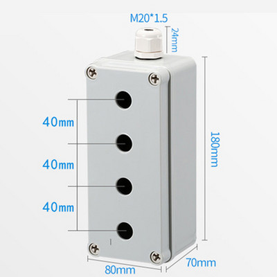 16 mm pogu slēdžu kārba ūdensnecaurlaidīga vadības kārba āra lietus necaurlaidīga ūdens 1 caurums 2 caurums 3 caurums 4 caurums 5 caurumu plastmasas strāvas kārba