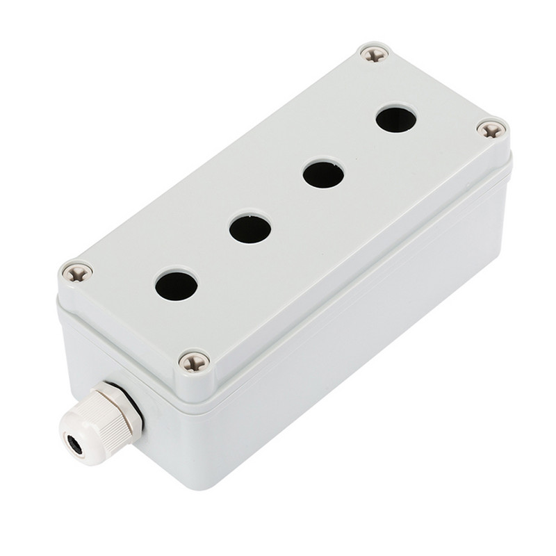 16 mm pogu slēdžu kārba ūdensnecaurlaidīga vadības kārba āra lietus necaurlaidīga ūdens 1 caurums 2 caurums 3 caurums 4 caurums 5 caurumu plastmasas strāvas kārba