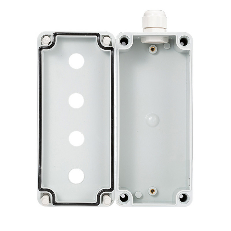 16 mm pogu slēdžu kārba ūdensnecaurlaidīga vadības kārba āra lietus necaurlaidīga ūdens 1 caurums 2 caurums 3 caurums 4 caurums 5 caurumu plastmasas strāvas kārba