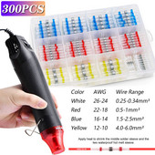 50/300 gab. Ūdensnecaurlaidīgi termiski saraujamie sadures presēšanas spailes Vadu savienotāja spailes Elétricos lodēšanas blīvējums elektrisks ar karstā gaisa pistoli