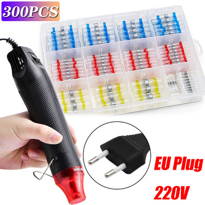 50/300 gab. Ūdensnecaurlaidīgi termiski saraujamie sadures presēšanas spailes Vadu savienotāja spailes Elétricos lodēšanas blīvējums elektrisks ar karstā gaisa pistoli