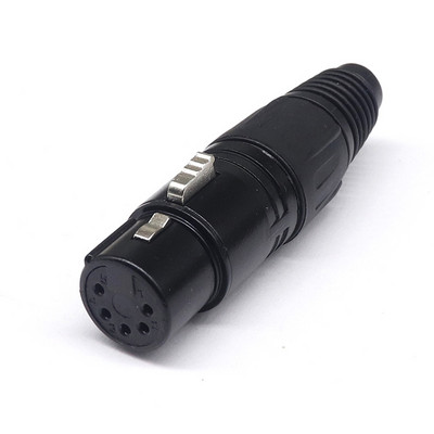 XLR 3/4/5 Pin muški/ženski mikrofonski audio kabel utikač konektor Cannon MIC kabel terminal crni srebrni mikrofonski utikač