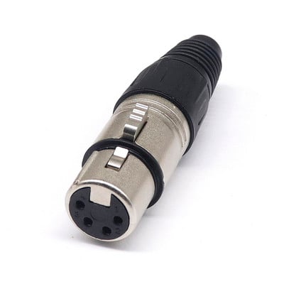 XLR 3/4/5 Pin muški/ženski mikrofonski audio kabel utikač konektor Cannon MIC kabel terminal crni srebrni mikrofonski utikač