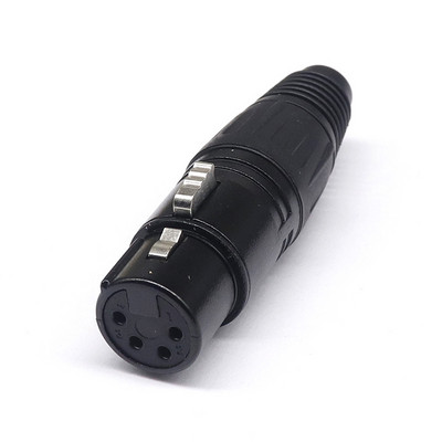 XLR 3/4/5 Pin muški/ženski mikrofonski audio kabel utikač konektor Cannon MIC kabel terminal crni srebrni mikrofonski utikač