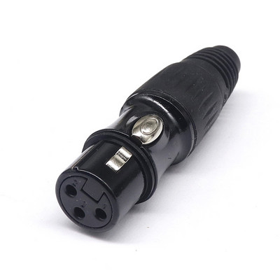 XLR 3/4/5 Pin muški/ženski mikrofonski audio kabel utikač konektor Cannon MIC kabel terminal crni srebrni mikrofonski utikač