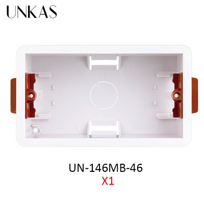 UNKAS Dry Lining Box For ģipškartona / Drywall / ģipškartona 46mm dziļums sienas slēdža ligzda 86mm / 146mm kasete