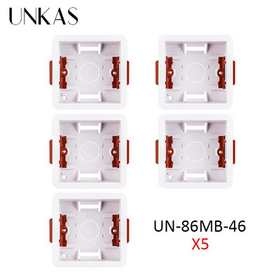 UNKAS Dry Lining Box For ģipškartona / Drywall / ģipškartona 46mm dziļums sienas slēdža ligzda 86mm / 146mm kasete