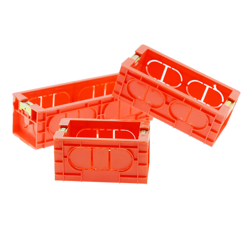 118 Tip US AU standardne unutarnje kutije za ugradnju Stražnja kazeta za 118mm*65mm standardni zidni prekidač i razvodnu kutiju za utičnice