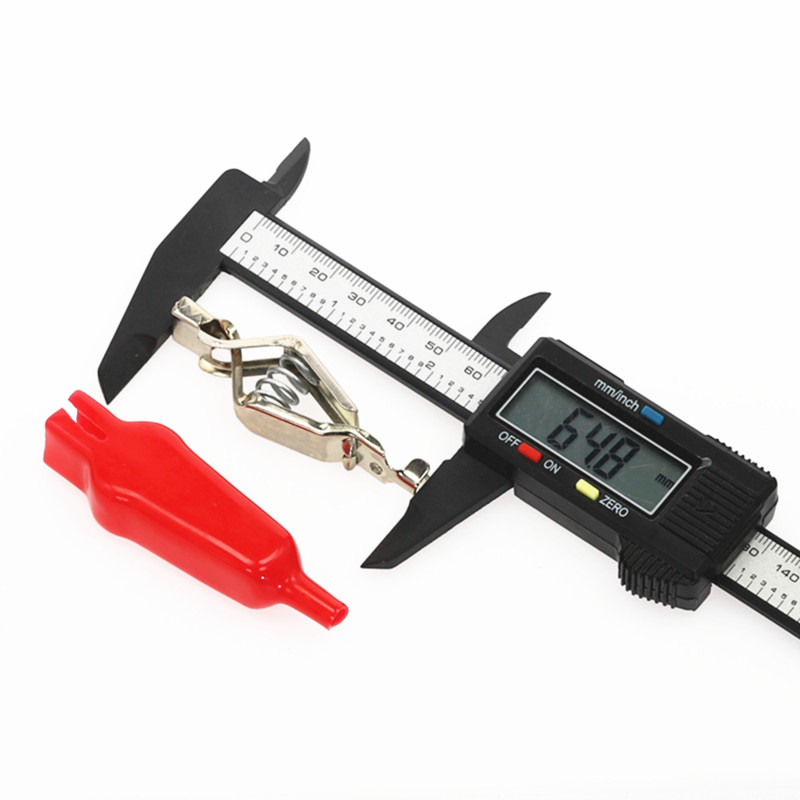 2Pcs 65mm puni plašt krokodilska stezaljka s ravnim ustima ispitna stezaljka puni paket elektroničkih eksperimentalnih opružnih stezaljki