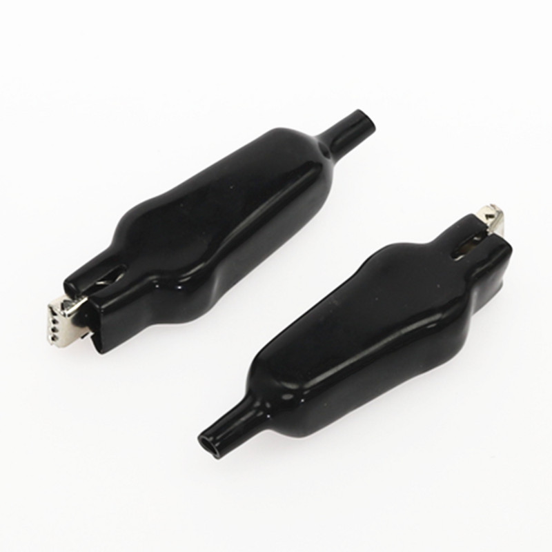 2Pcs 65mm puni plašt krokodilska stezaljka s ravnim ustima ispitna stezaljka puni paket elektroničkih eksperimentalnih opružnih stezaljki