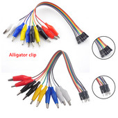 20/30cm 10pin dvostrane aligator kopče skakačka žica muška ženska krokodilska kopča testni provodnik skakački kabel DIY veza