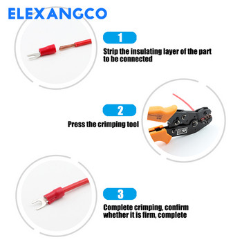 100Pcs SV1.25 Series Insolated Fork Spade U-Type Five Colors Wire connector Electrical crimp Terminal for 22-16AWG 1,5mm Cable