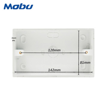 Minitiger външна монтажна кутия 146mm*86mm*32mm за 146*86mm стандартен сензорен превключвател и контакт за всяка позиция на повърхността на стената
